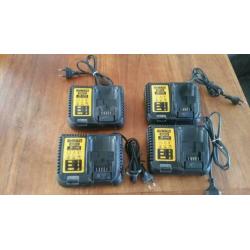 Dewalt opladers +flexvolt DCB 118- DCB 115 - DCB132