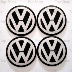 Volkswagen VW 40mm Naafstickers Voor Naafdoppen Naafkappen