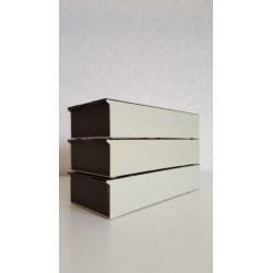 Dia magazijn, stapelbaar, ieder voor 100 dia’s, 23 stuks.