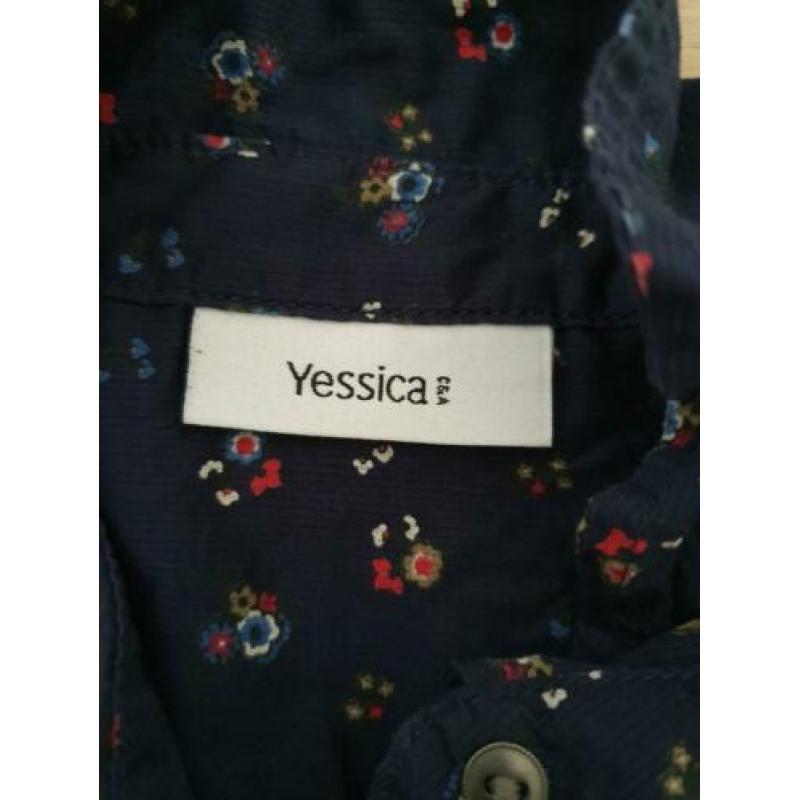 Vrolijke zwangerschaps blouse, merk C&A, mt 44