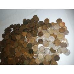 1300gram centen uit de gulden periode 600+stuks