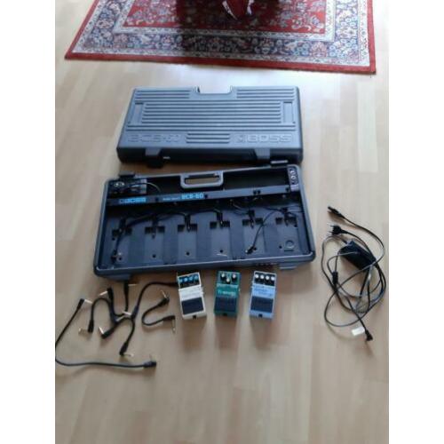boss bcb-60, dd-3, tremolo 2, super chorus-1