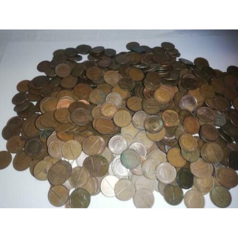1300gram centen uit de gulden periode 600+stuks