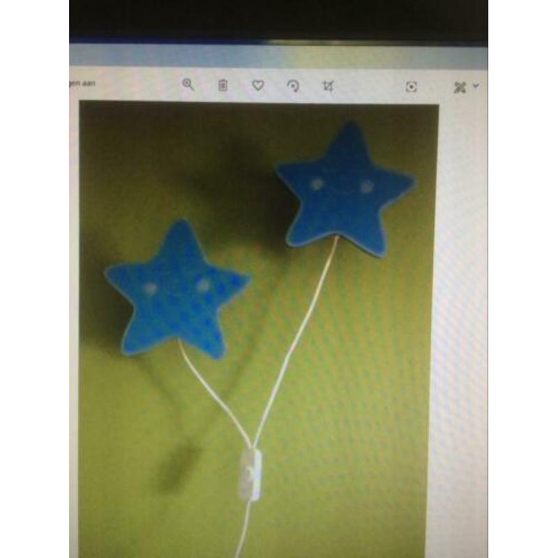 Kinderlamp blauw plafond en wand