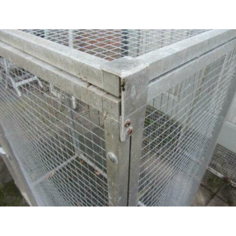 vogelhok/kooi 3 stuks Aluminium