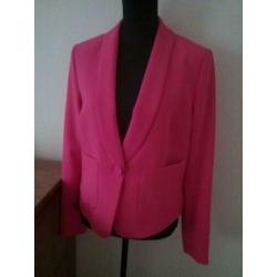 NIEUW!! Roze fuchsia colbert jasje mt 40 STEPS