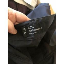 ALS NIEUW: Peak Performance golfbroek, 33 / 34, heren zwart