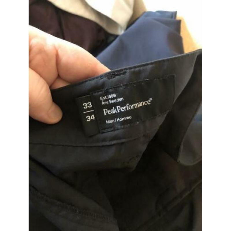 ALS NIEUW: Peak Performance golfbroek, 33 / 34, heren zwart