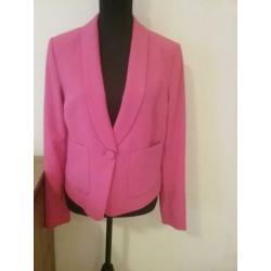 NIEUW!! Roze fuchsia colbert jasje mt 40 STEPS