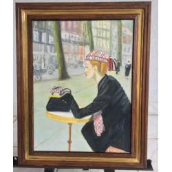 Vrouw in Parijs