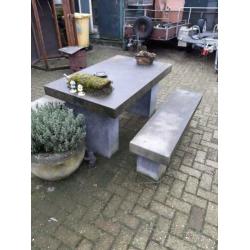 Betonnen tuin set