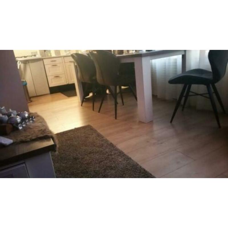 Salon eettafel tv kast wit met houd