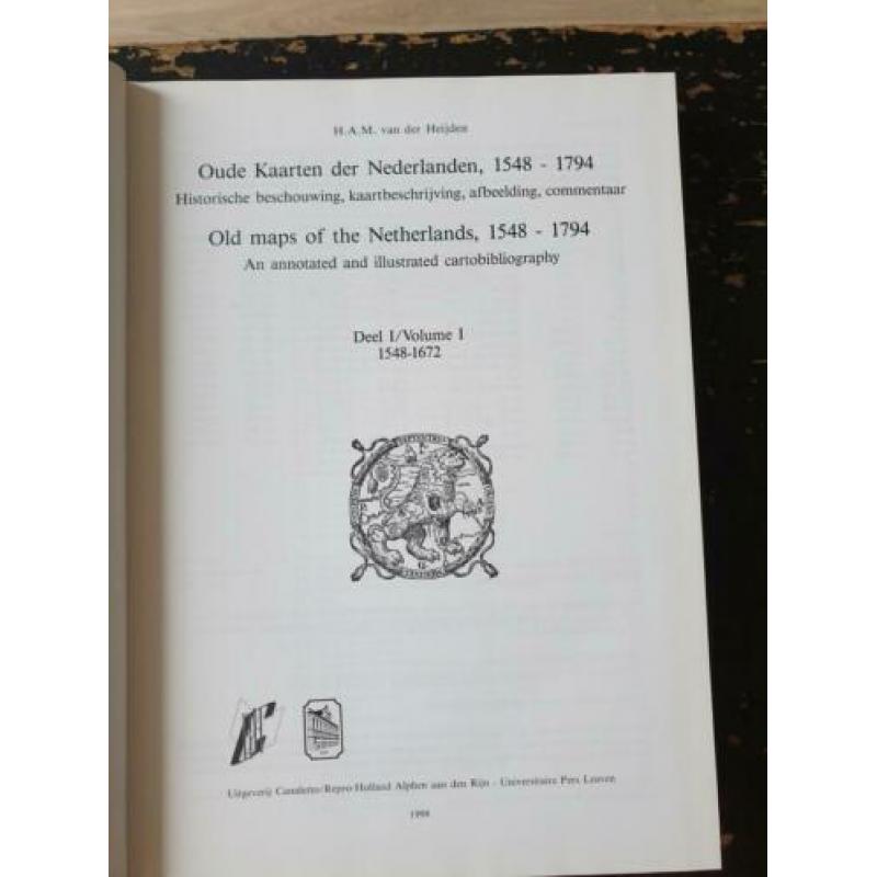 Oude kaarten der Nederlanden 1548-1794. Zeldzaam