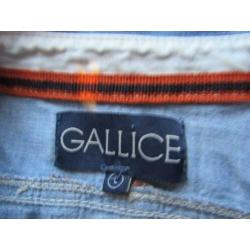 D365 Gallice mt L overhemd denim blauw borstzakjes