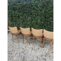 Vintage stoelen 4x