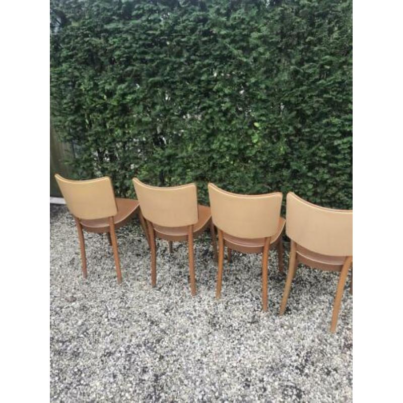 Vintage stoelen 4x