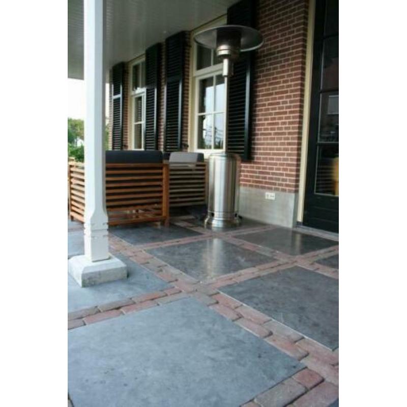 Chinees hardsteen terrastegels 80x80 cm gezoet / facet