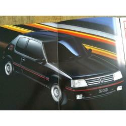 Peugeot 205 GTi folder uit 1993 prachtige staat