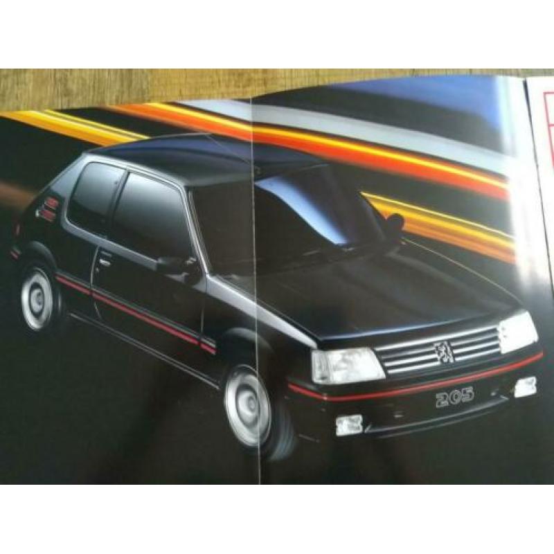 Peugeot 205 GTi folder uit 1993 prachtige staat