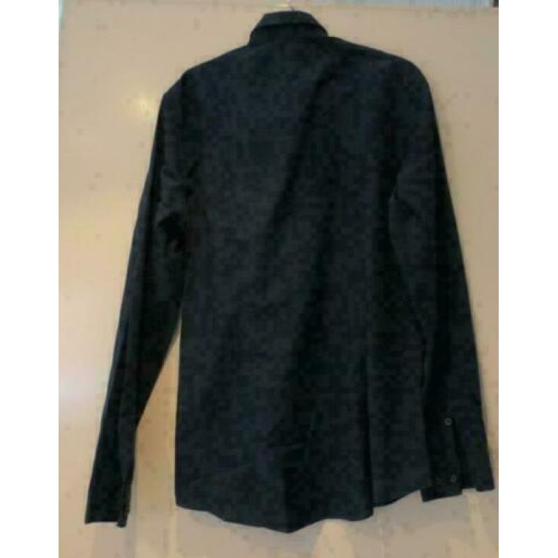blauw easy iron overhemd maat M