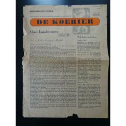 Koerier Hoeksche Waard bevrijding Catharina Traas 1945