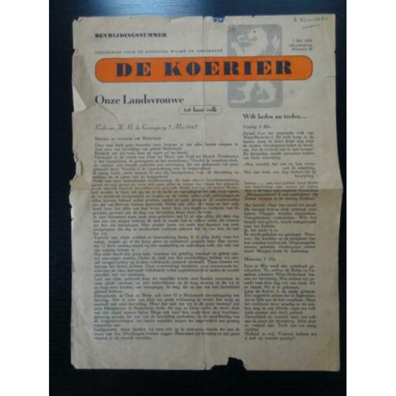Koerier Hoeksche Waard bevrijding Catharina Traas 1945