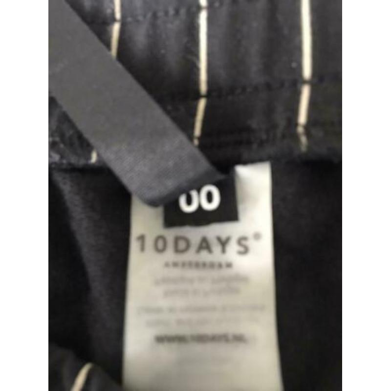 10days jogger krijtstreep zwart/beige maat 00