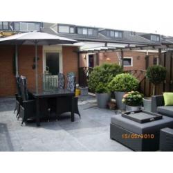 Chinees hardsteen terrastegels 80x80 cm gezoet / facet