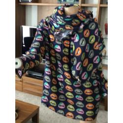 ANNI CARLSSON blouse en SJAAL ?? 100% ZIJDE maat m