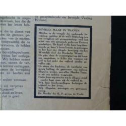 Koerier Hoeksche Waard bevrijding Catharina Traas 1945