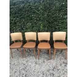 Vintage stoelen 4x