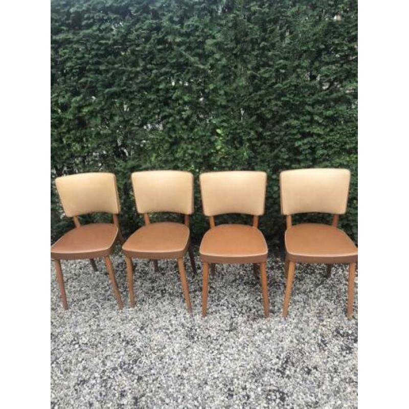 Vintage stoelen 4x
