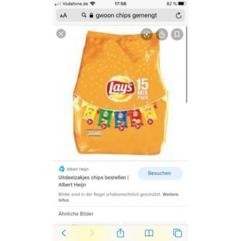Pralinen Chips Popcorn te koop 1820 stuks