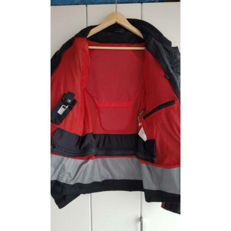 Mooie rood zwarte motorjas mt XL unisex voor dames en heren