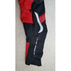 Mooie rood zwarte motorjas mt XL unisex voor dames en heren