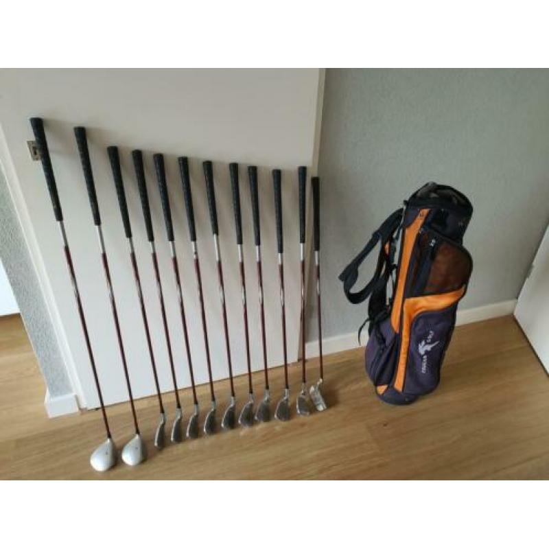 Complete golfset + golftas