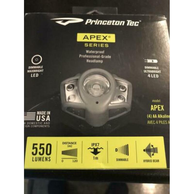 Princeton TEC waterproof headlamp