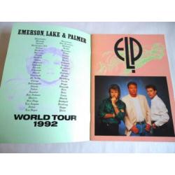 Emerson Lake & Palmer World tour book 1992