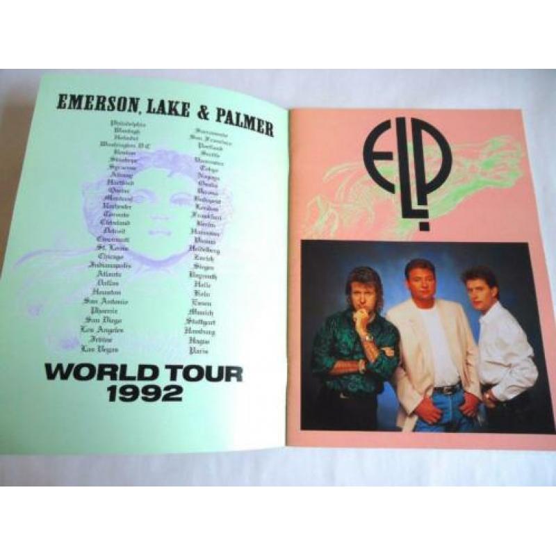 Emerson Lake & Palmer World tour book 1992