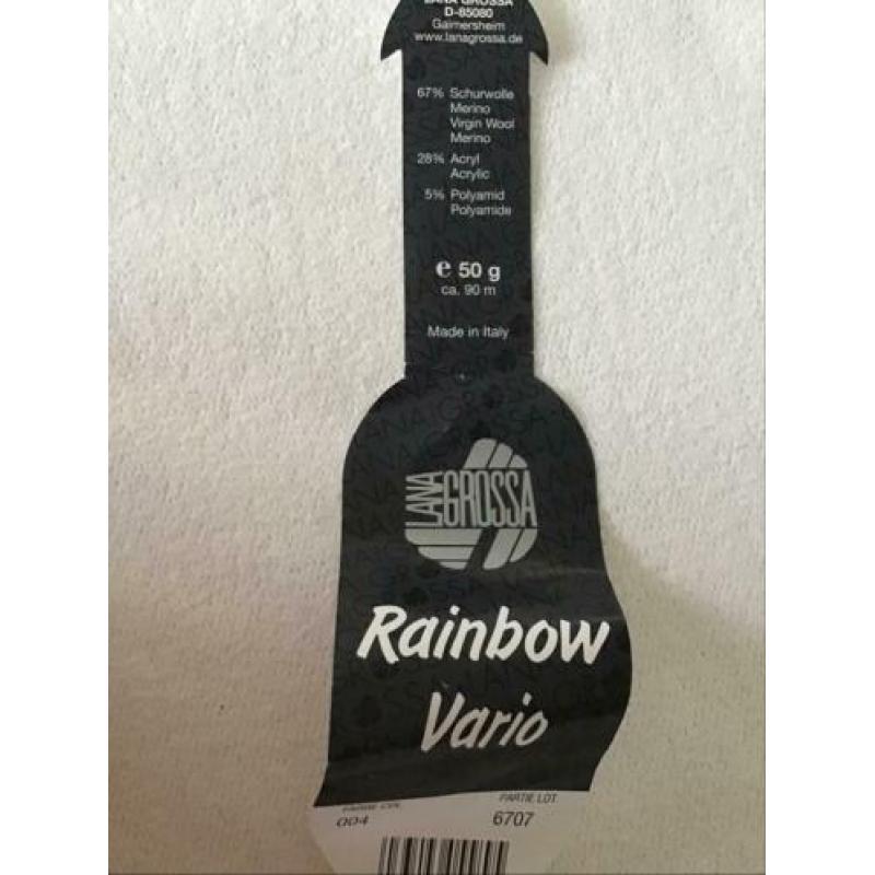 8 bollen wol Lana Grossa 67% scheerwol Rainbow vario