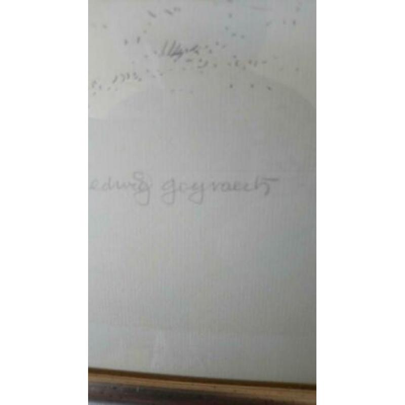 Pentekening van Edwig Goyvarts