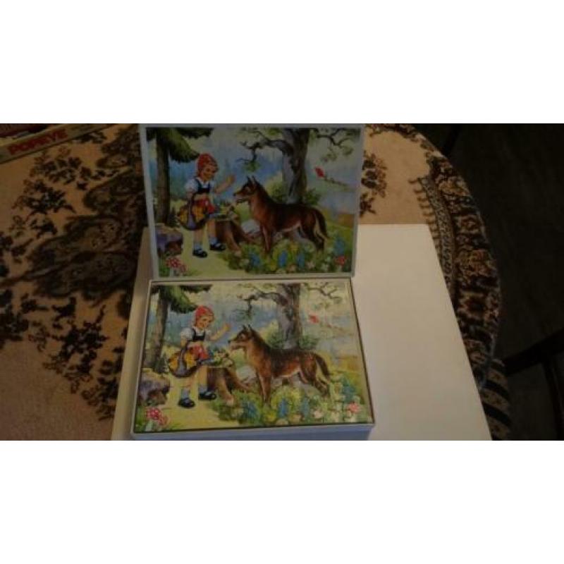 4 x Oude Sprookjes Puzzel,