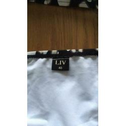Mooie zwart wit bikini maat 40/42 85B