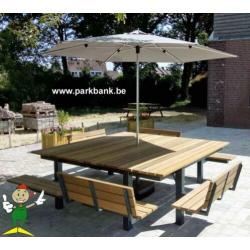 rolstoeltafel muurbank picknicktafel tuintafel terrastafel