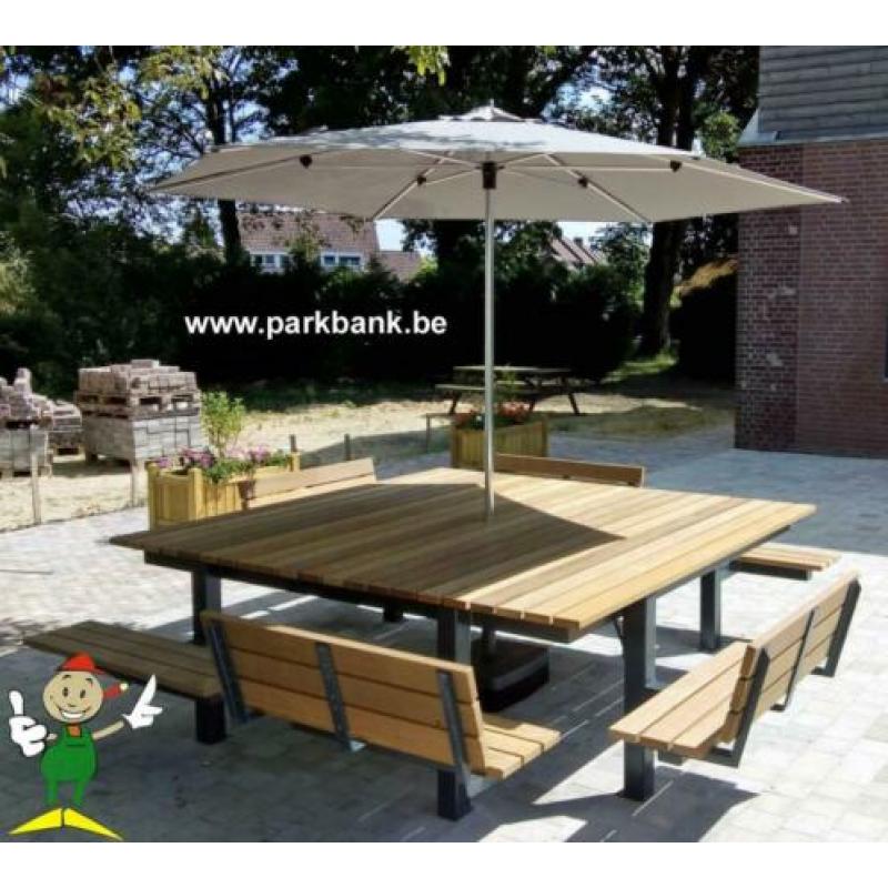 rolstoeltafel muurbank picknicktafel tuintafel terrastafel
