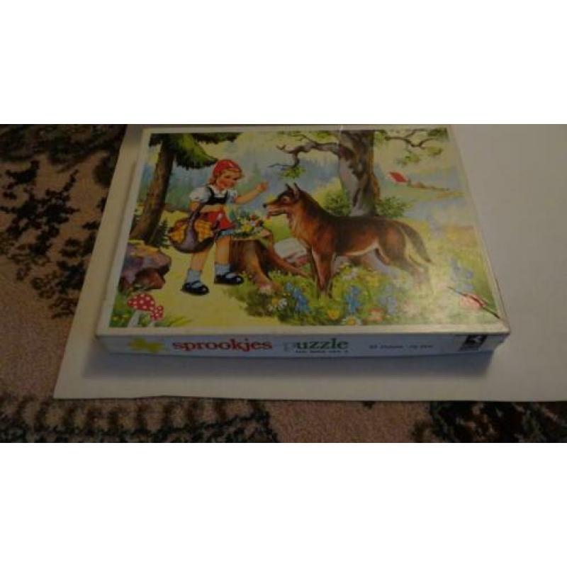 4 x Oude Sprookjes Puzzel,