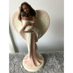 Beeldje angel met kind 20 cm van cloudworks