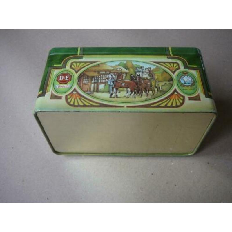 Douwe Egberts Pickwick thee blik met paardenafbeeldingen