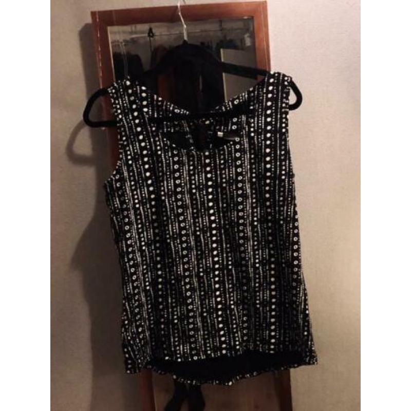 Top met opgewerkte rug, M