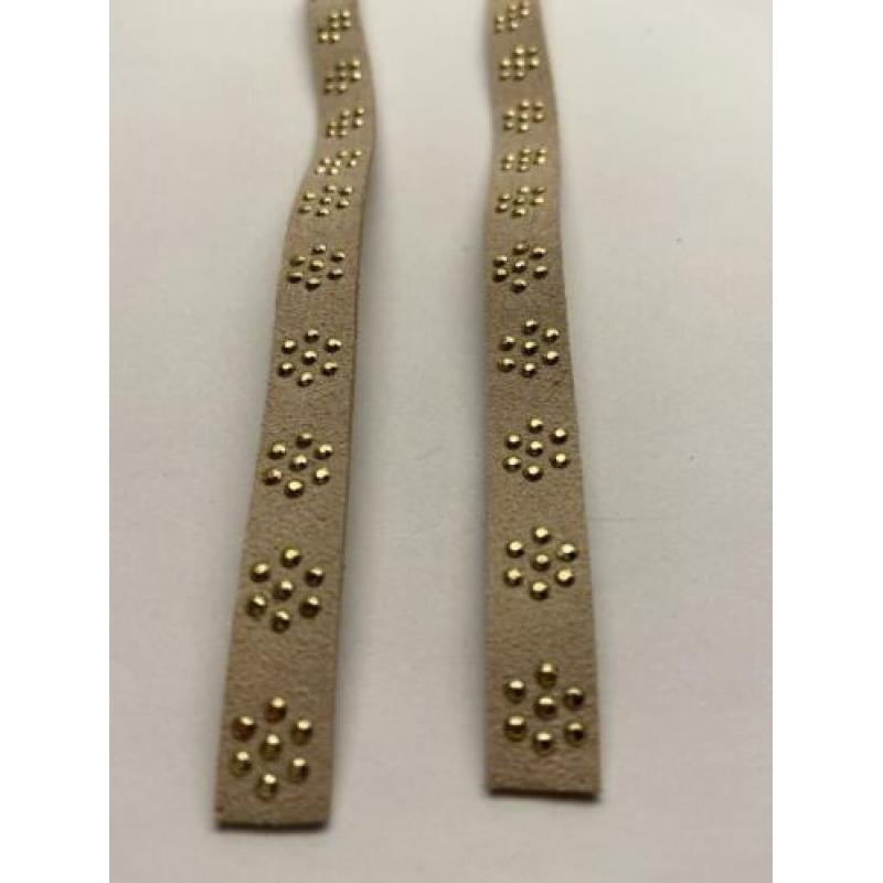 imitatie suede bandje 10 mm breed x ong. 2 mt. Nr 23247